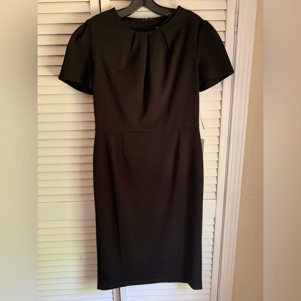 Maggy London Classic Black Midi Dress